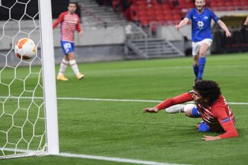 1-0. Jesús Vallejo marcó en propia puerta el gol de los noruegos.