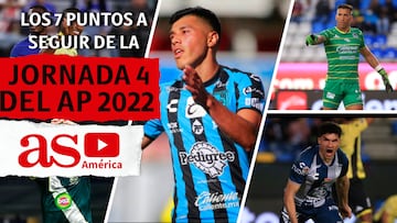 Los 7 puntos a seguir de la Jornada 4 del Apertura 2022