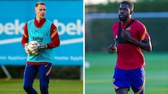 Barcelona: Ter Stegen and Umtiti back in training