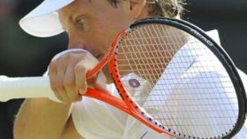 El tenista checho <b>Thomas Berdych</b> no pudo con Nadal en la final de Wimbledon.