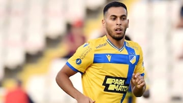 Anuar, jugador del Apoel cedido del Real Valladolid.