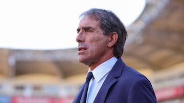 Jorge Guillermo Almada head coach of Pachuca during the 15th round match between Necaxa and Pachuca as part of the Liga BBVA MX, Torneo Clausura 2025 at Victoria Stadium, on April 11, 2025 in Aguascalientes, Mexico.