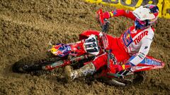 Jorge Prado, con la GasGas en el Supercross de San Francisco 2024.