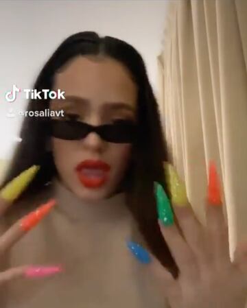 Rosalía revoluciona Tik Tok con su llegada y sus últimas uñas