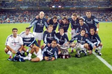 2003. El Real Madrid ganó 3-1 al conjunto argentino de River Plate. 