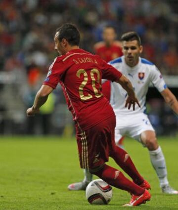 Cazorla y  Michal Duris.