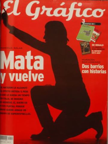 El goleador chileno se hizo ídolo de River y así lo demuestran las múltiples portadas que El Gráfico le dedicó.