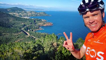 14/05/20 FROOME CICLISTA DEL INEOS ENTRENANDO EN LA COSTA AZUL DURANTE EL CORONAVIRUS