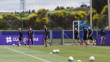 Entrenamiento del Real Valladolid.