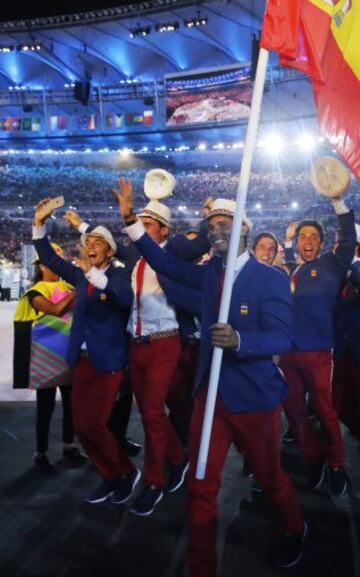 La delegación española en la inauguración de Río 2016