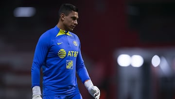 Luis Malagon of America during the game America vs Cruz Azul, corresponding to Group A of the Sky Cup 2022, at Nemesio Diez Stadium, on December 27, 2022.

<br><br>

Luis Malagon de America durante el partido America vs Cruz Azul, correspondiente al Grupo A de la Copa Sky 2022, en el Estadio Nemesio Diez, el 27 de Diciembre de 2022.