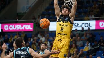 Resumen del La Laguna Tenerife vs Kolossos Rhodes, jornada 6 de la Basketball Champions League