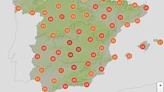 Temperaturas máximas para el sábado 06/07