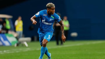 Wilmar Barrios of Zenit St. Petersburg in action during the Russian Premier League match between FC Zenit Saint Petersburg and PFC Krylia Sovetov Samara on July 22, 2022 at Gazprom Arena in Saint Petersburg, Russia. (Photo by Mike Kireev/NurPhoto via Getty Images)