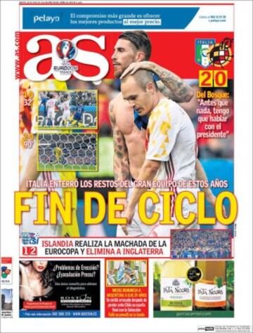 Portadas de la prensa mundial