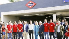 El Atleti estrena la parada de Metro de Estadio Metropolitano