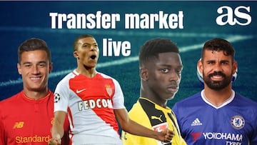 Transfer market live online: Wednesday 23 August 2017