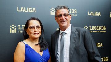 MADRID, 19/06/2023.- El exfutbolista Mario Kempes asiste a la inauguraci¨®n de "Legends. The Home of Football" este lunes, en Madrid. Legends The Home of Football, es un nuevo espacio dedicado al mundo del f¨²tbol, creado por LaLiga. EFE/ Mariscal