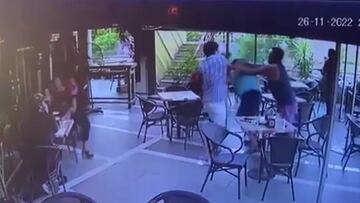 Brutal pelea en el fútbol chileno: combos en un bar
