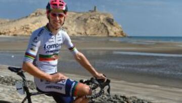 El portugués Rui Costa, del Lampre, en Omán.