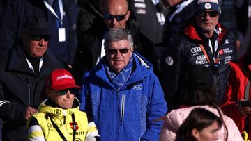 Thomas Bach, en los recientes Mundiales de esqu¨ª.