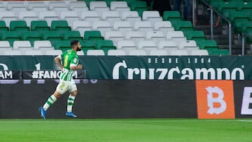 Nabil Fekir celebra un gol. 