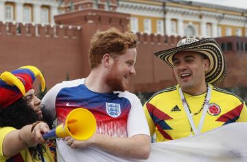 Los aficionados de la Selección no paran de soñar en Rusia. Mucha alegría e ilusión en la previa del partido contra Inglaterra, por los octavos de final del Mundial.