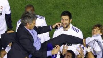 <b>TÍTULO COPERO</b>. El Real Madrid de Mourinho cosechó la Copa del Rey 18 años después.