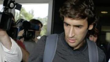 <b>A ALEMANIA. </b>Raúl, en uno de los viajes con el Real Madrid.