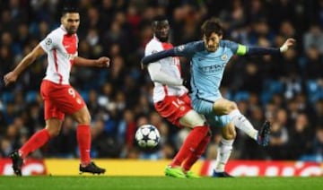 El delantero colombiano marcó el primer gol del Mónaco en el partido ante el Manchester City, en Inglaterra, en la ida de los octavos de final de Champions League.