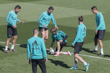 El entrenamiento del Madrid antes de recibir al Athletic