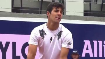 Garin hace este gesto después de ganarle a un top 5: ¡otro chileno reaccionó desde la tribuna!