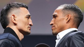 Max Holloway y Charles Oliveira, cara a cara.