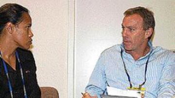 <b>EMBAJADORA.</B> Freeman nos recibió en Viena, donde promociona a la multinacional Astra Zeneca.