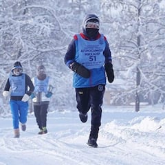 Correr una maratón a... -55°