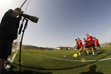 Lucas Hernández, Koke, Savic y Vrsaljko