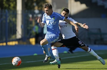 Insaurralde en un O'Higgins-Colo Colo (Crédito: Photosport).