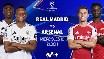 Dónde ver el Real Madrid - Arsenal de Champions League