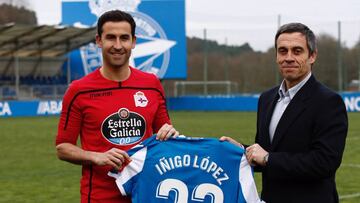 Iñigo López se presentó como jugador del Deportivo