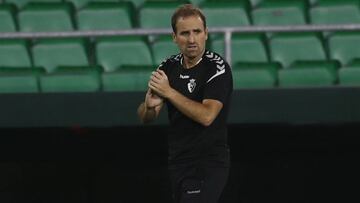 Arrasate, en un partido de Osasuna.