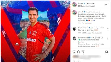 El mensaje de Claudio Bravo a Toselli tras su llegada a la U