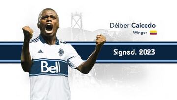 Déiber Caicedo deja el Cali y ficha por Vancouver Whitecaps