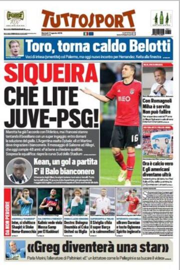 Portadas de la prensa deportiva