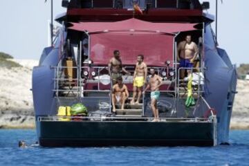 Cristiano Ronaldo disfruta de sus vacaciones en Ibiza