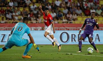 El Tigre anotó en el 3-2 de Mónaco ante el Toulouse en el primer partido de la Ligue 1 de esta temporada.