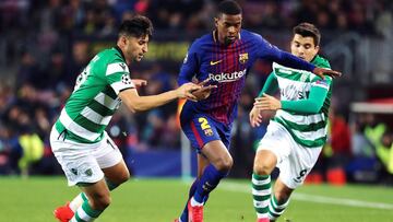 Semedo, ante el Sporting de Portugal.