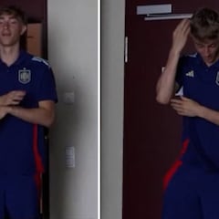 El madridismo se va a sorprender: Huijsen llegando a la habitación de Samu con Lamine