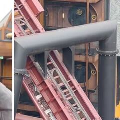 Entran en el hotel y descubren que su habitación da a una montaña rusa: “Es que está en todo el medio”