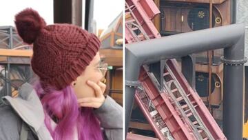 Entran en el hotel y descubren que su habitación da a una montaña rusa: “Es que está en todo el medio”