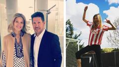 Diego Simeone y Carla Pereyra. Im&aacute;genes: Instagram